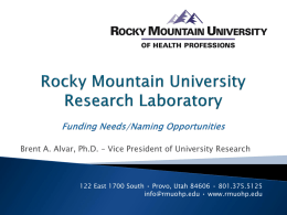 timing light system - Rocky Mountain University of Health