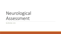 Neurological Assessmentx