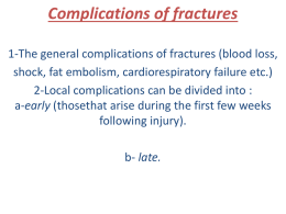 Complications of fractures