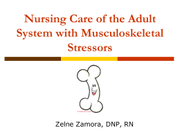 Nursing Care of the Adult System with Musculoskeletal Stressors