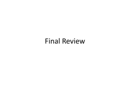 Final Review - Lindbergh Schools