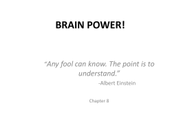 brain power! - Dr. Roberta Dev Anand