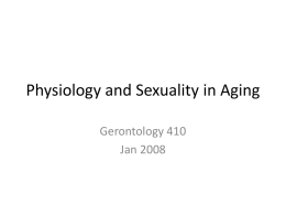 Physiology and Sexuality in Aging