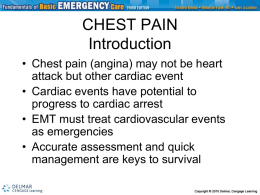 CHEST PAIN Introduction