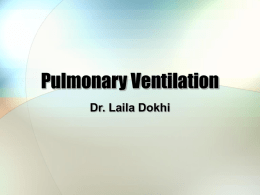 Pulmonary Ventilation