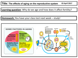 effects of ageing on the reproductive system