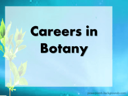 Careers in Plants