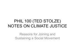 Notes on Climate Justice