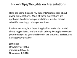 A guide to giving presentations