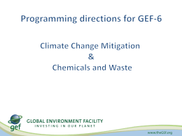 1 GEF 6 CCM and Chemicals EN - Global Environment Facility