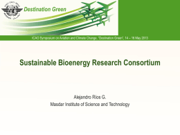 Destination Green Sustainable Bioenergy Research