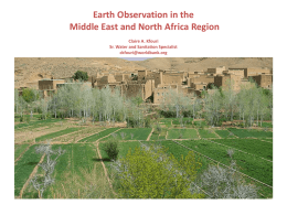 Earth Observation in the Middle East and North Africa Region