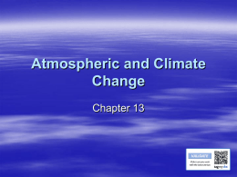 Atmospheric and Climate Change c13