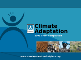 DM2009 Climate Adaptation