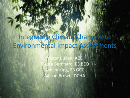 Integrating Climate Change into Environmental Impact