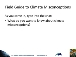Field Guide to Climate Misconceptions