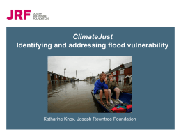 ClimateJust Identifying and addressing flood vulnerability