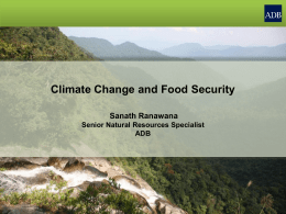 Climate Change and Food Security by Sanath Ranawana, Senior