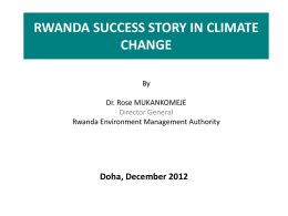 rwanda success story in climate change