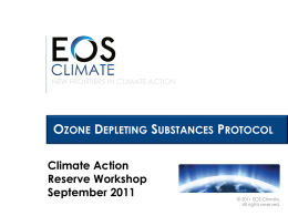 EOS Climate - Climate Action Reserve