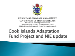 Cook Islands - Adaptation Fund