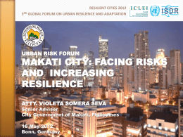 on facing risks and increasing resilience