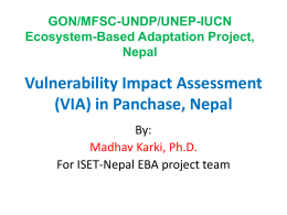Vulnerability Impact Assessment Tools Panchase