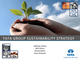 tata group sustainability strategy