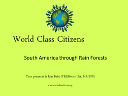 Rainforest PPT - world class citizens