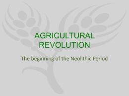 AGRICULTURAL REVOLUTION