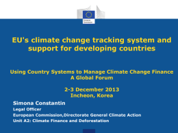 Session 2.6 EC - Climate Change Finance and Development