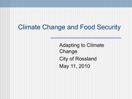 Food Security PowerPoint Presentation