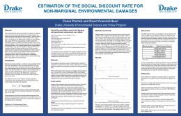 ESTIMATION OF THE SOCIAL DISCOUNT RATE