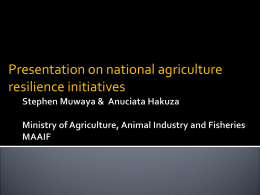 Muwaya_Hakuza_IPCC_AR5_Agriculture Resilience