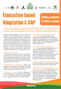 Ecosystem based adaptation fact sheet 01