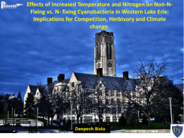 Effects of Increased Temperature and Nitrogen on Non-N