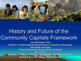 History and Future of the Community Capitals Framework