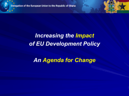 The Agenda for Change - the European External Action Service