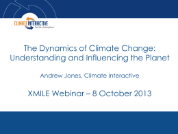 Dynamics of Climate Change slides