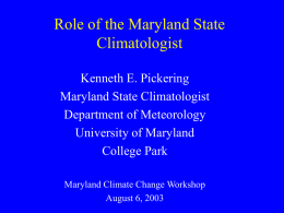 Maryland Climate