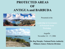 PROTECTED AREAS OF ANTIGUA and BARBUDA