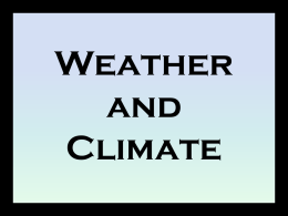 Weather and Climate - CES