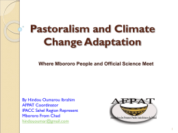 Pastoralism and Climate Change Adaptation