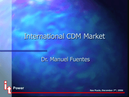 International CDM Market and its Management Rules