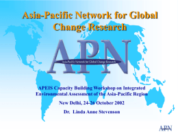 Asia Pacific Network for Global Change Research (APN)