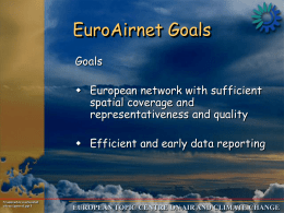 Air Quality in Europe 1999