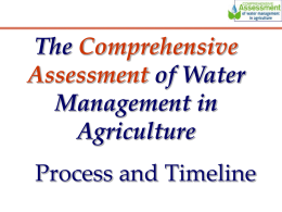 Assuring Water for Food and Environmental Security