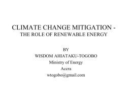 CLIMATE CHANGE MITIGATION