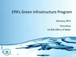 EPA's Green Infrastructure Program