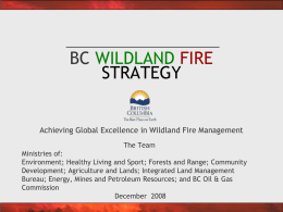 BC FOREST SERVICE PROTECTION PROGRAM